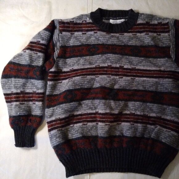 Vintage Benetton Aztec Pattern Wool Sweater - Picture 12 of 15